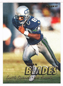 Brian Blades - Seattle Seahawks (NFL Football Card) 1997 Fleer # 395 Mint