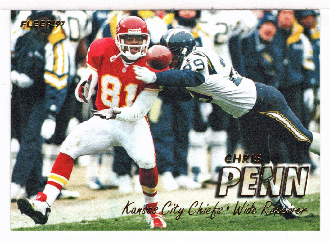 Chris Penn - Kansas City Chiefs (NFL Football Card) 1997 Fleer # 403 Mint