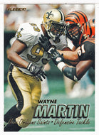 Wayne Martin - New Orleans Saints (NFL Football Card) 1997 Fleer # 407 Mint