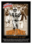 Herman Edwards - Philadelphia Eagles - Million Dollar Moments (NFL Football Card) 1997 Fleer # 25 Mint