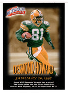 Desmond Howard - Green Bay Packers - Million Dollar Moments (NFL Football Card) 1997 Fleer # 30 Mint