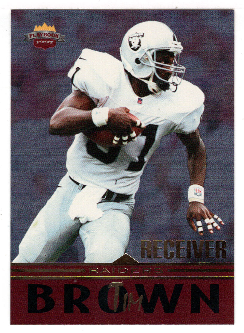Tim Brown - Oakland Raiders (NFL Football Card) 1997 Score Board Playbook - Wide Receiver # 7 Mint