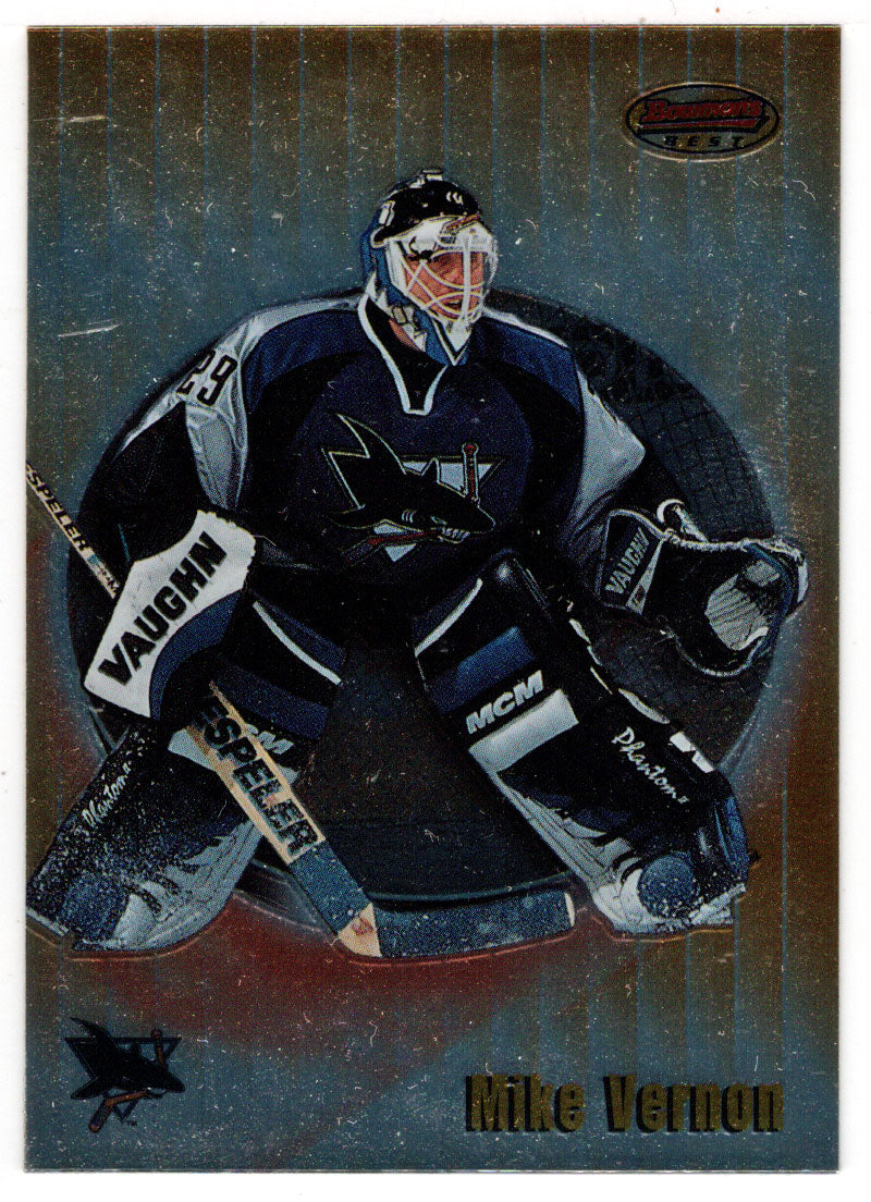 Mike Vernon - San Jose Sharks (NHL Hockey Card) 1998-99 Bowman's Best # 17 Mint