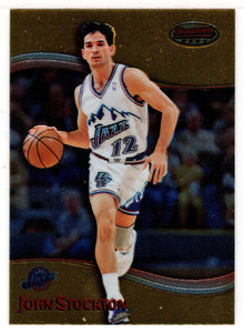 John Stockton - Utah Jazz (NBA Basketball Card) 1998-99 Bowman's Best # 26 Mint