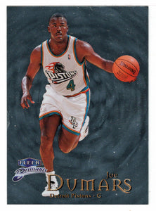 Joe Dumars - Detroit Pistons (NBA Basketball Card) 1998-99 Fleer Brilliants # 26 Mint