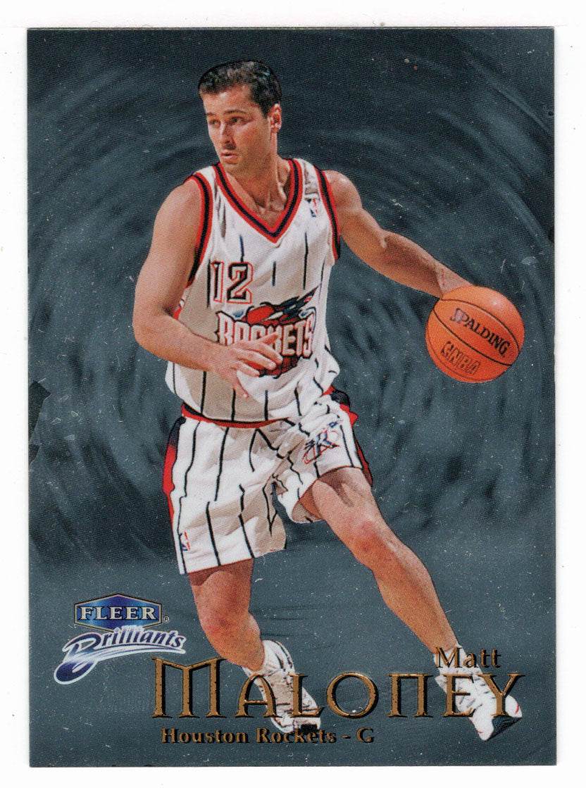 Matt Maloney - Houston Rockets (NBA Basketball Card) 1998-99 Fleer Brilliants # 45 Mint