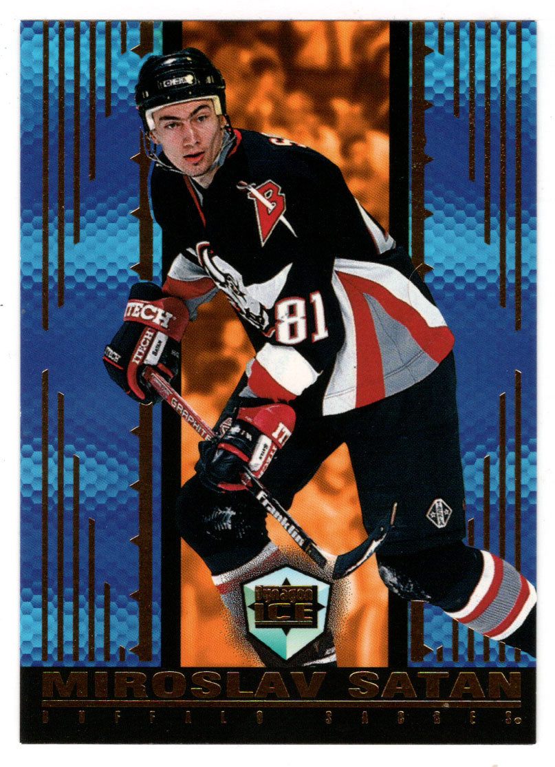 Miroslav Satan - Buffalo Sabres (NHL Hockey Card) 1998-99 Pacific Dynagon Ice # 21 Mint