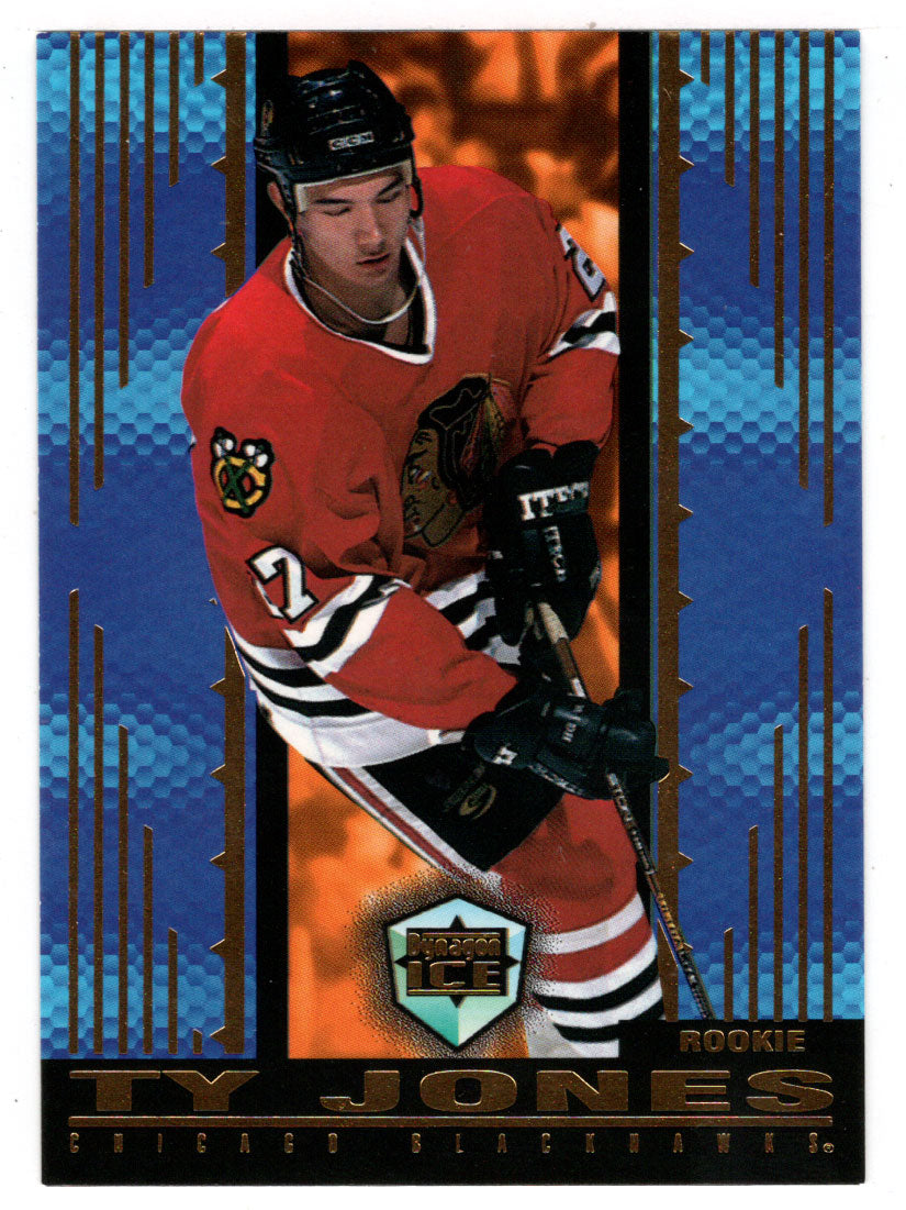 Ty Jones - Chicago Blackhawks (NHL Hockey Card) 1998-99 Pacific Dynagon Ice # 43 Mint