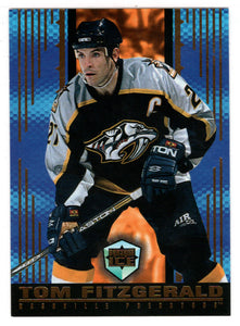 Tom Fitzgerald - Nashville Predators (NHL Hockey Card) 1998-99 Pacific Dynagon Ice # 102 Mint