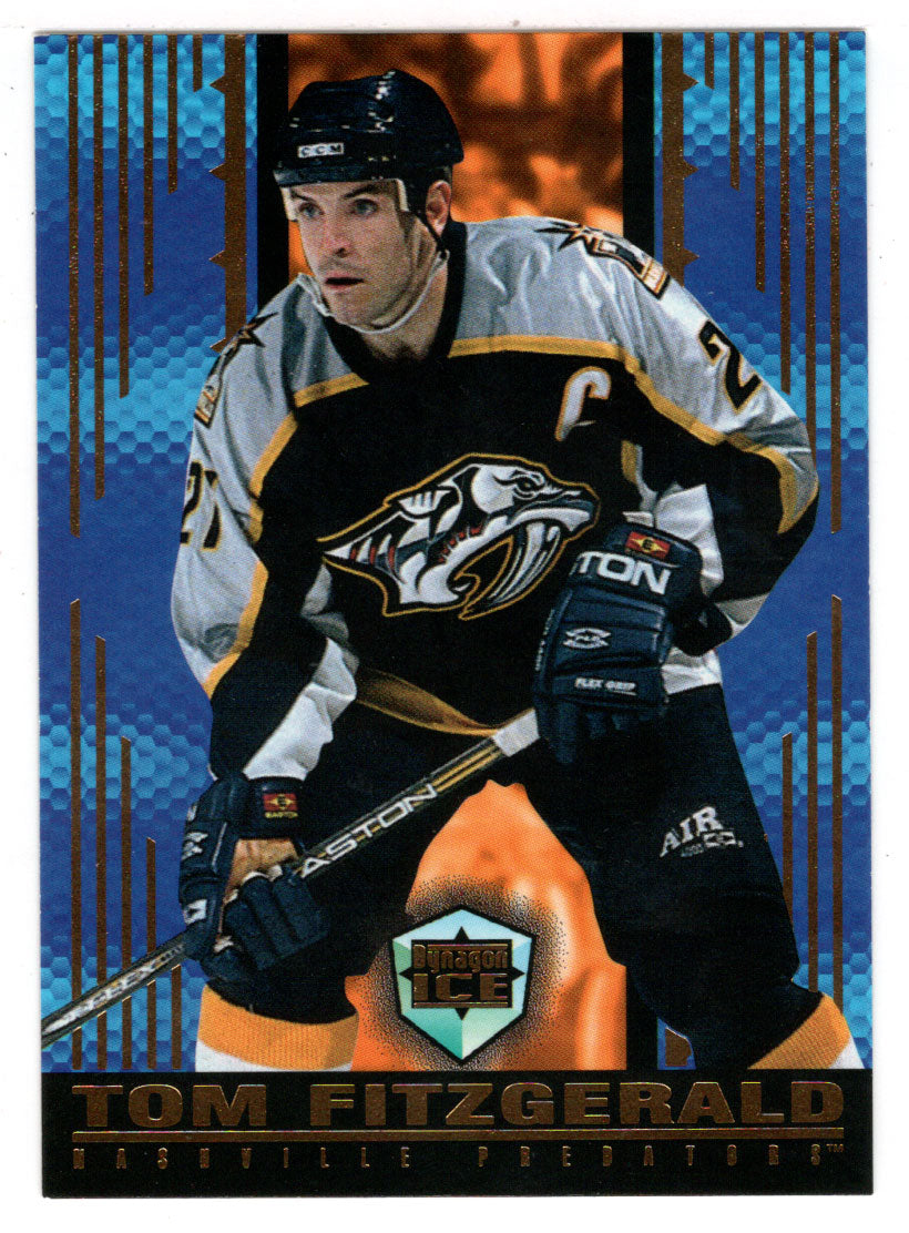 Tom Fitzgerald - Nashville Predators (NHL Hockey Card) 1998-99 Pacific Dynagon Ice # 102 Mint