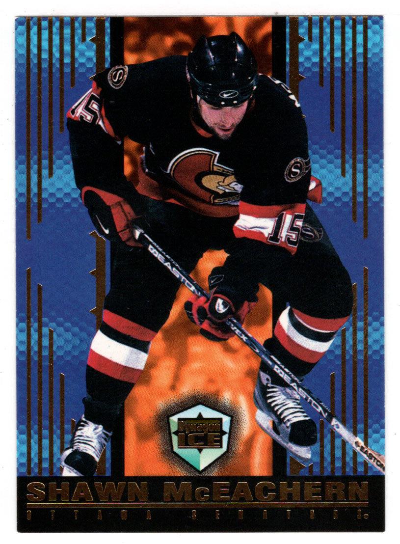 Shawn McEachern - Ottawa Senators (NHL Hockey Card) 1998-99 Pacific Dynagon Ice # 128 Mint