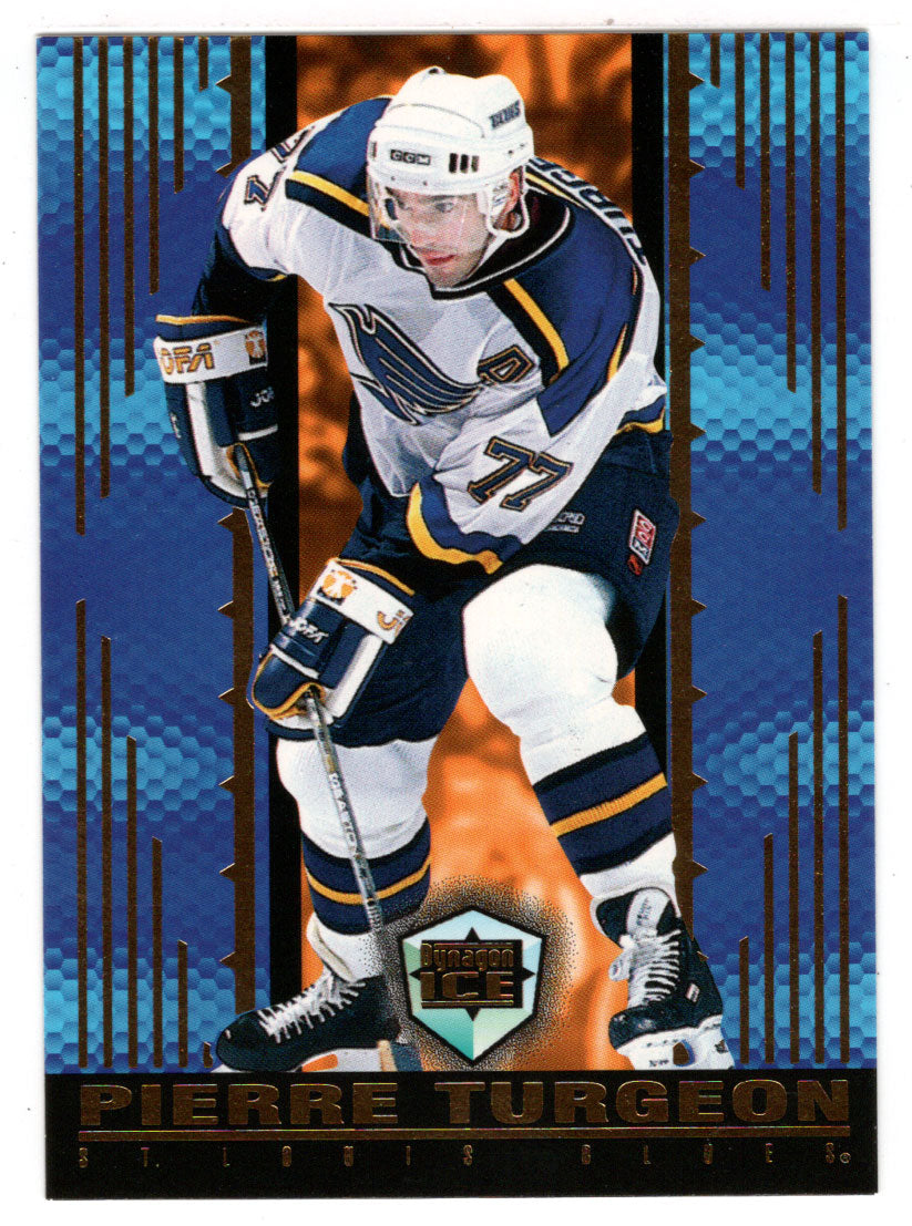 Pierre Turgeon - St. Louis Blues (NHL Hockey Card) 1998-99 Pacific Dynagon Ice # 163 Mint