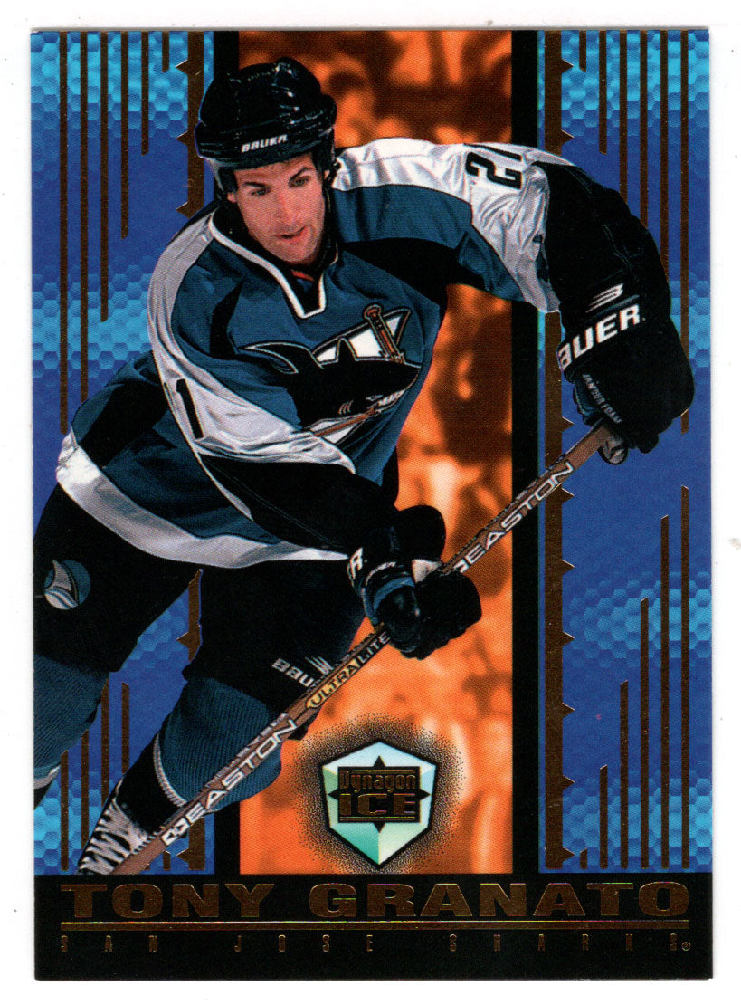 Tony Granato - San Jose Sharks (NHL Hockey Card) 1998-99 Pacific Dynagon Ice # 165 Mint