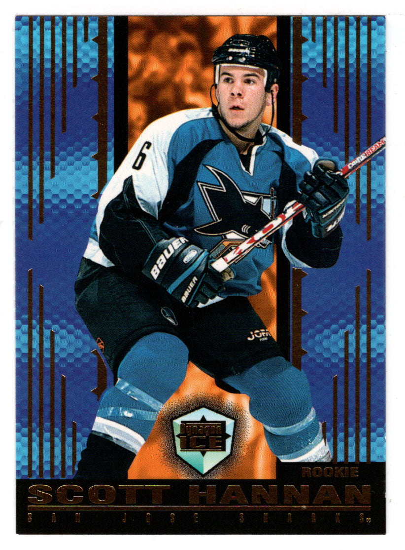 Scott Hannan RC - San Jose Sharks (NHL Hockey Card) 1998-99 Pacific Dynagon Ice # 166 Mint