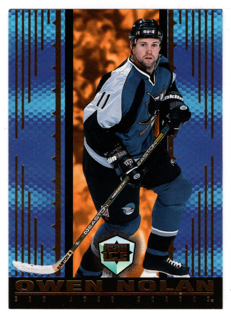 Owen Nolan - San Jose Sharks (NHL Hockey Card) 1998-99 Pacific Dynagon Ice # 168 Mint