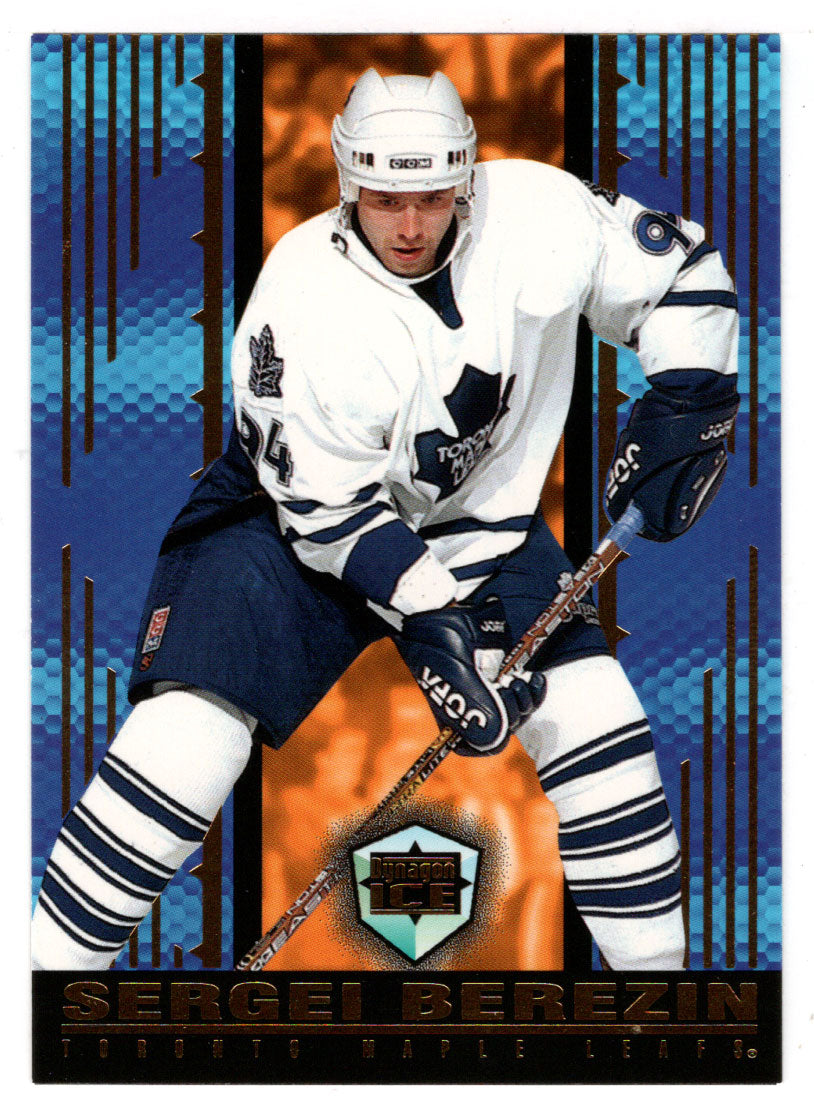 Sergei Berezin - Toronto Maple Leafs (NHL Hockey Card) 1998-99 Pacific Dynagon Ice # 177 Mint