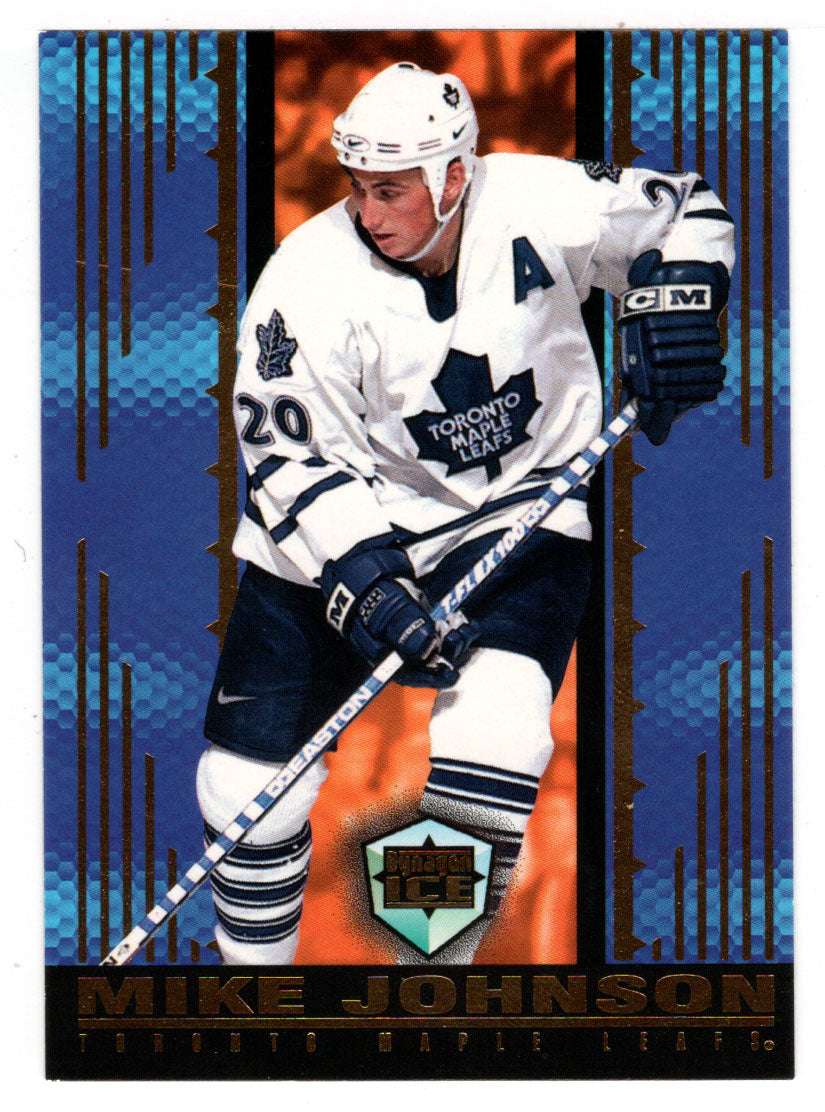 Mike Johnson - Toronto Maple Leafs (NHL Hockey Card) 1998-99 Pacific Dynagon Ice # 179 Mint