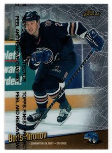 Boris Mironov - Edmonton Oilers (NHL Hockey Card) 1998-99 Topps Finest # 60 Mint