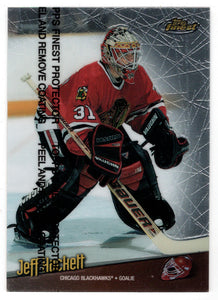 Jeff Hackett - Chicago Blackhawks (NHL Hockey Card) 1998-99 Topps Finest # 86 Mint