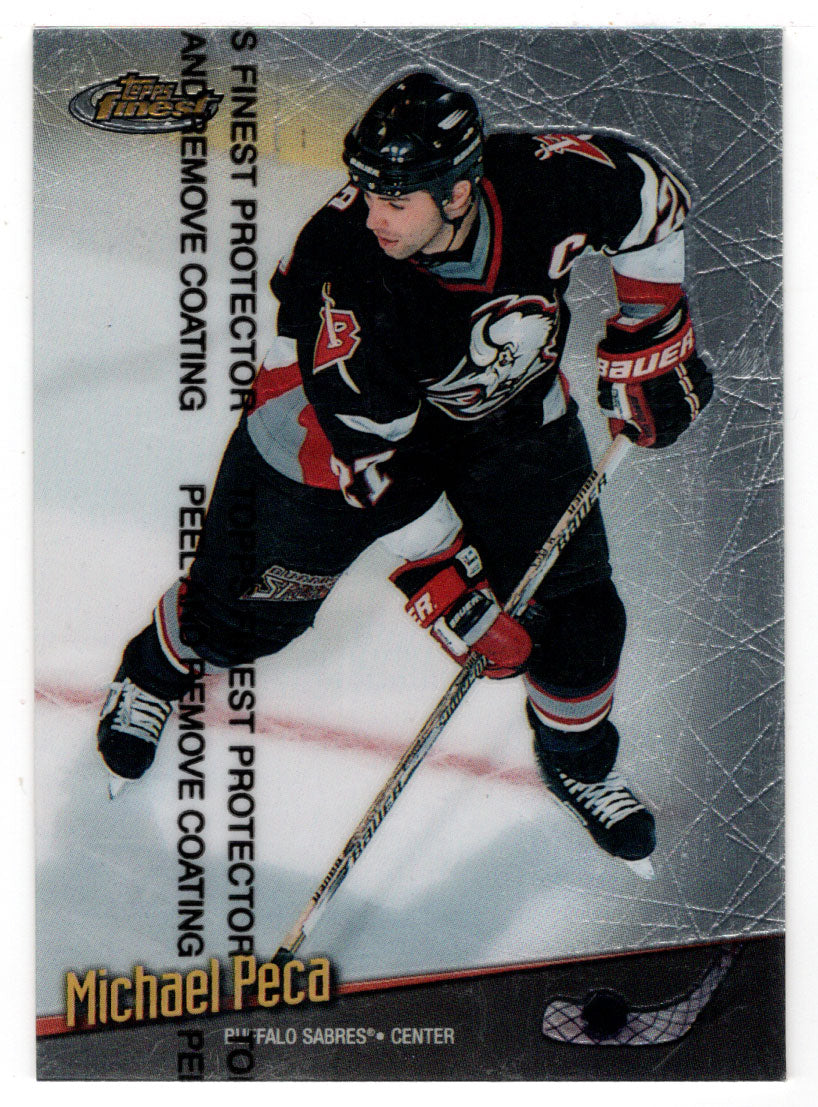 Michael Peca - Buffalo Sabres (NHL Hockey Card) 1998-99 Topps Finest # 92 Mint