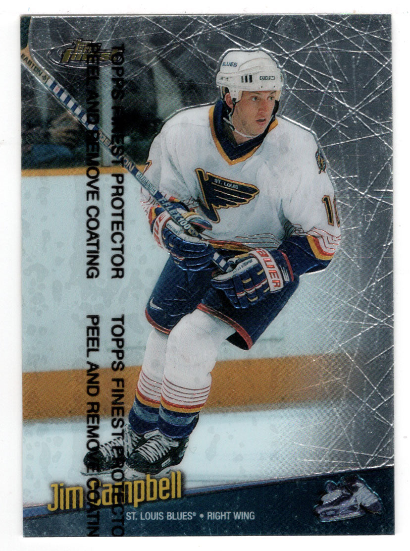 Jim Campbell - St. Louis Blues (NHL Hockey Card) 1998-99 Topps Finest # 118 Mint