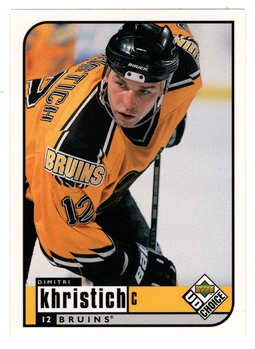 Dimitri Khristich - Boston Bruins (NHL Hockey Card) 1998-99 Upper Deck Choice # 12 Mint