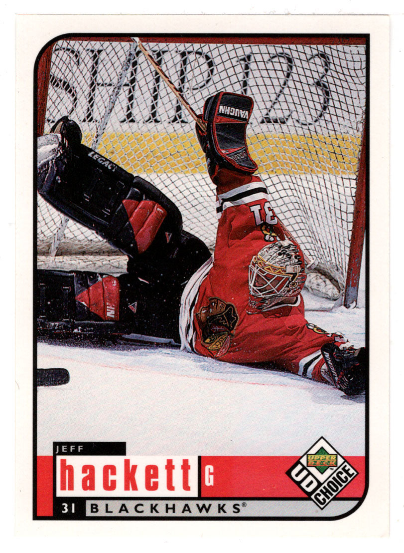 Jeff Hackett - Chicago Blackhawks (NHL Hockey Card) 1998-99 Upper Deck Choice # 49 Mint