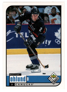 Mattias Ohlund - Vancouver Canucks (NHL Hockey Card) 1998-99 Upper Deck Choice # 206 Mint