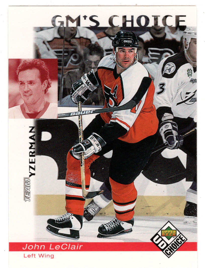 John LeClair - Philadelphia Flyers - GM's Choice (NHL Hockey Card) 1998-99 Upper Deck Choice # 235 Mint