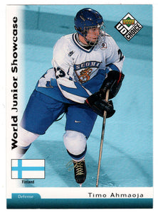 Timo Ahmaoja - Anaheim Ducks - World Junior Showcase (NHL Hockey Card) 1998-99 Upper Deck Choice # 280 Mint