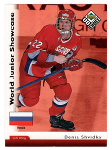 Denis Shvidki - World Junior Showcase (NHL Hockey Card) 1998-99 Upper Deck Choice # 286 Mint