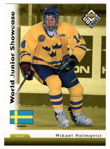 Mikael Holmqvist RC - Anaheim Ducks - World Junior Showcase (NHL Hockey Card) 1998-99 Upper Deck Choice # 289 Mint