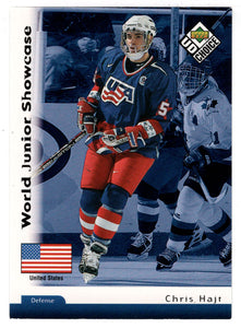 Chris Hajt RC - Edmonton Oilers - World Junior Showcase (NHL Hockey Card) 1998-99 Upper Deck Choice # 299 Mint