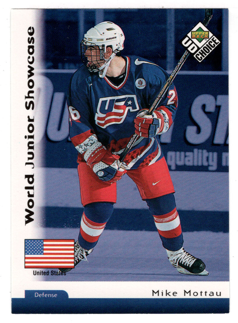 Mike Mottau RC - New York Rangers - World Junior Showcase (NHL Hockey Card) 1998-99 Upper Deck Choice # 300 Mint