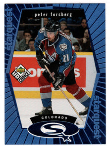 Peter Forsberg - Colorado Avalanche (NHL Hockey Card) 1998-99 Upper Deck Choice Starquest Blue # 20 Mint