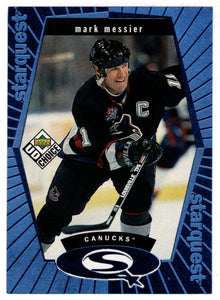 Mark Messier - Vancouver Canucks (NHL Hockey Card) 1998-99 Upper Deck Choice Starquest Blue # 29 Mint