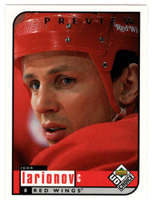 Igor Larionov - Detroit Red Wings (NHL Hockey Card) 1998-99 Upper Deck Choice Preview # 71 Mint