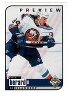 Bryan Berard - New York Islanders (NHL Hockey Card) 1998-99 Upper Deck Choice Preview # 123 Mint