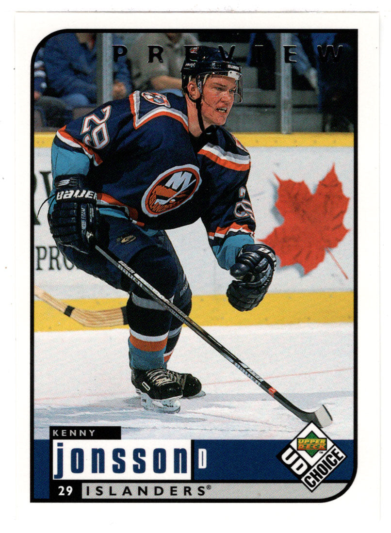 Kenny Jonsson - New York Islanders (NHL Hockey Card) 1998-99 Upper Deck Choice Preview # 125 Mint