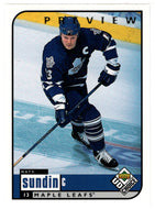 Mats Sundin - Toronto Maple Leafs (NHL Hockey Card) 1998-99 Upper Deck Choice Preview # 203 Mint