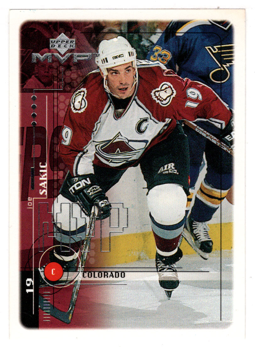 Joe Sakic - Colorado Avalanche (NHL Hockey Card) 1998-99 Upper Deck MVP # 53 Mint