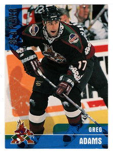 Greg Adams - Phoenix Coyotes (NHL Hockey Card) 1999-00 Be A Player Memorabilia # 34 Mint