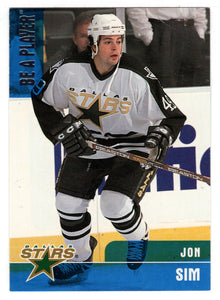 Jon Sim RC - Dallas Stars (NHL Hockey Card) 1999-00 Be A Player Memorabilia # 65 Mint