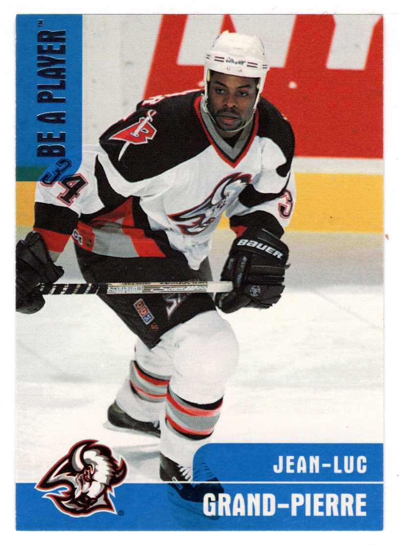 Jean-Luc Grand-Pierre of the Buffalo Sabres looking on during the