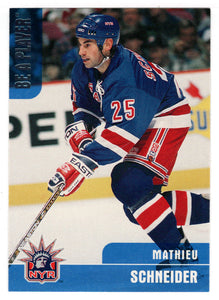 Mathieu Schneider - New York Rangers (NHL Hockey Card) 1999-00 Be A Player Memorabilia # 101 Mint