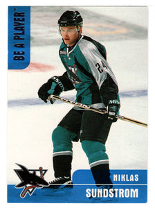 Niklas Sundstrom - San Jose Shark (NHL Hockey Card) 1999-00 Be A Player Memorabilia # 112 Mint