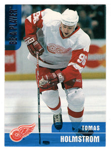 Tomas Holmstrom - Detroit Red Wings (NHL Hockey Card) 1999-00 Be A Player Memorabilia # 132 Mint