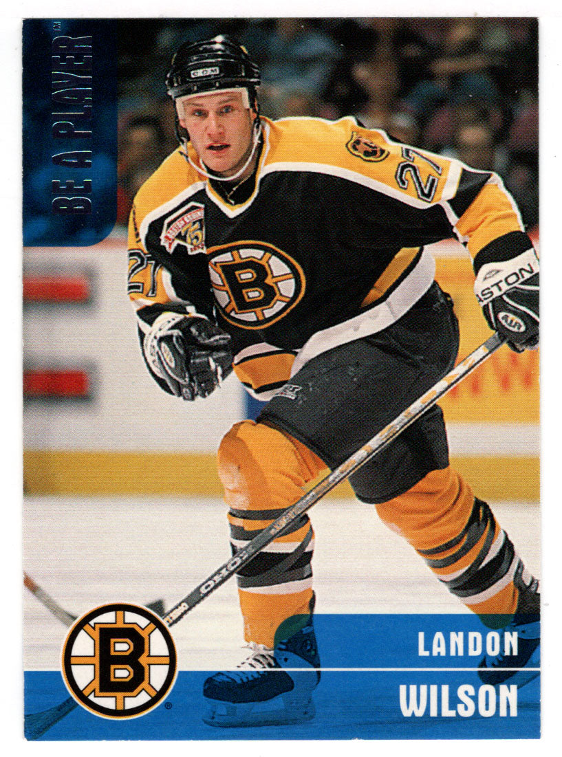 Landon Wilson - Boston Bruins (NHL Hockey Card) 1999-00 Be A Player Memorabilia # 143 Mint