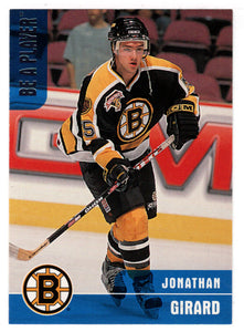 Jonathan Girard - Boston Bruins (NHL Hockey Card) 1999-00 Be A Player Memorabilia # 156 Mint