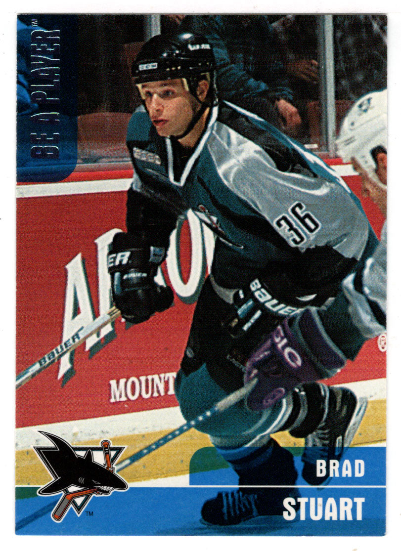 Brad Stuart - San Jose Sharks (NHL Hockey Card) 1999-00 Be A Player Memorabilia # 242 Mint